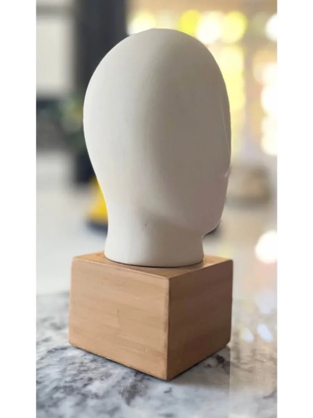 Vintage IKEA Nagon Cycladic head sculpture designed by Ab Majid